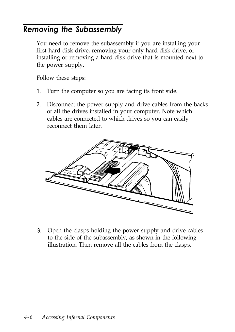 Removing the subassembly | Epson EISA Desktop User Manual | Page 69 / 184