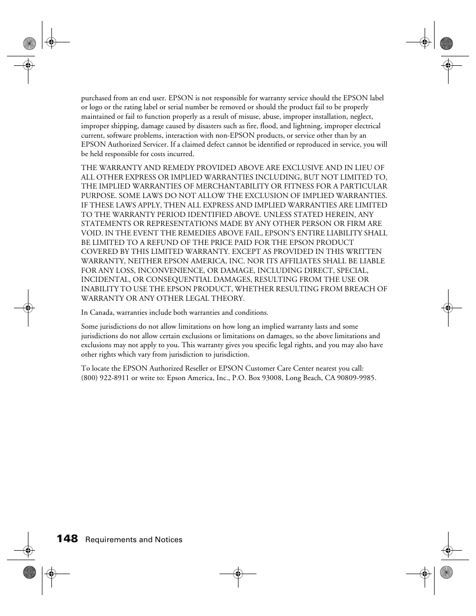Epson 1680 User Manual | Page 155 / 159