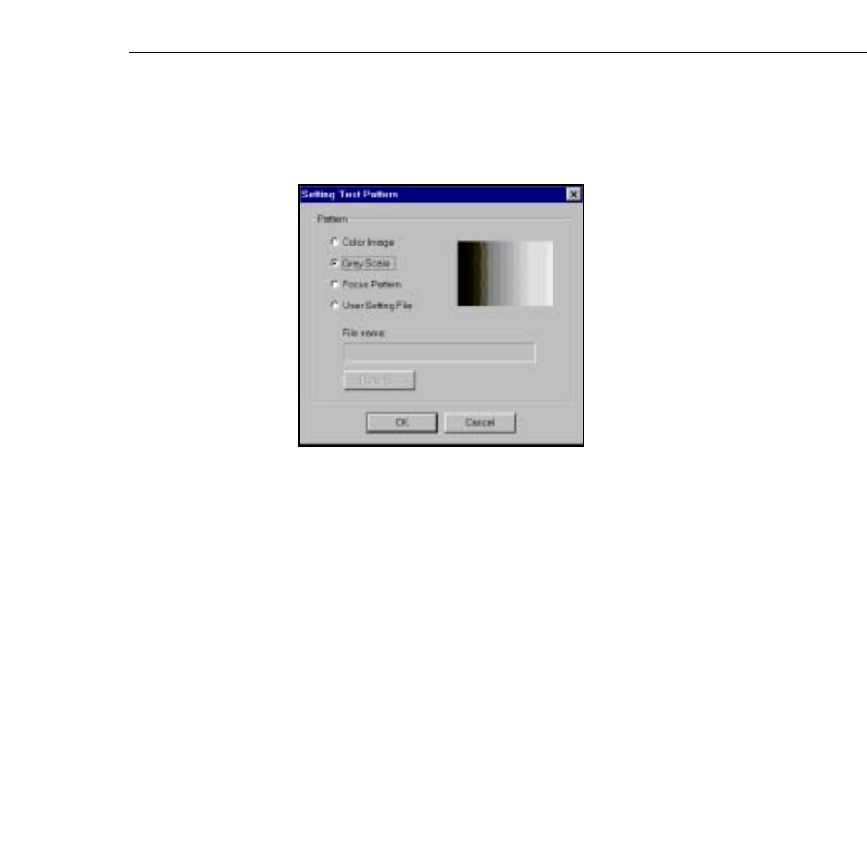 Changing the test pattern | Epson 5350  EN User Manual | Page 133 / 182