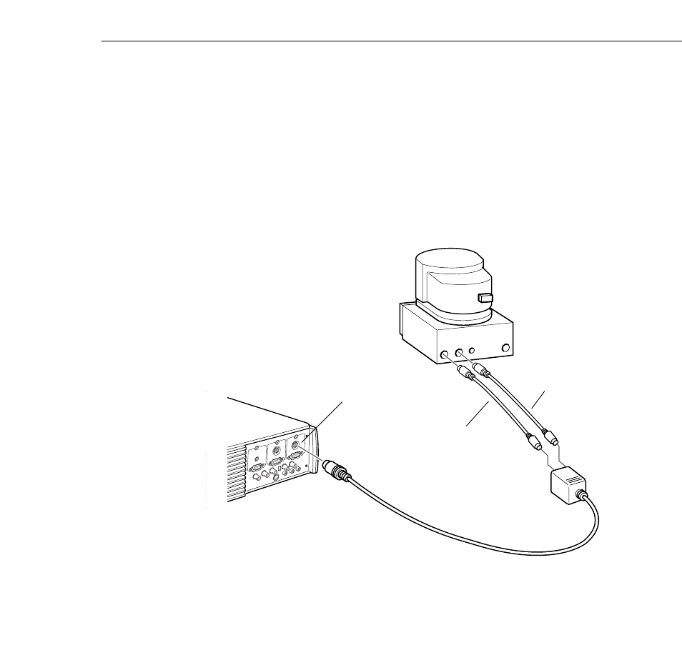 Connecting the mouse and serial cables | Epson 5350  EN User Manual | Page 47 / 182