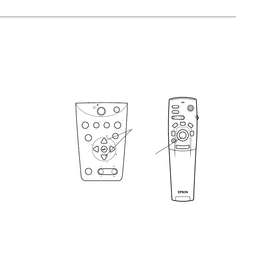 Changing a menu setting, 3 • using the projector menus 86, Up and down buttons enter button | Epson 5350  EN User Manual | Page 94 / 182