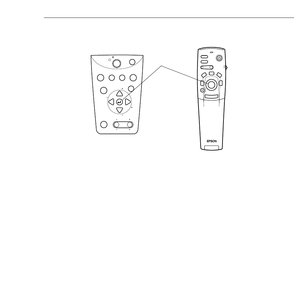 Changing a menu setting 87, Enter button | Epson 5350  EN User Manual | Page 95 / 182