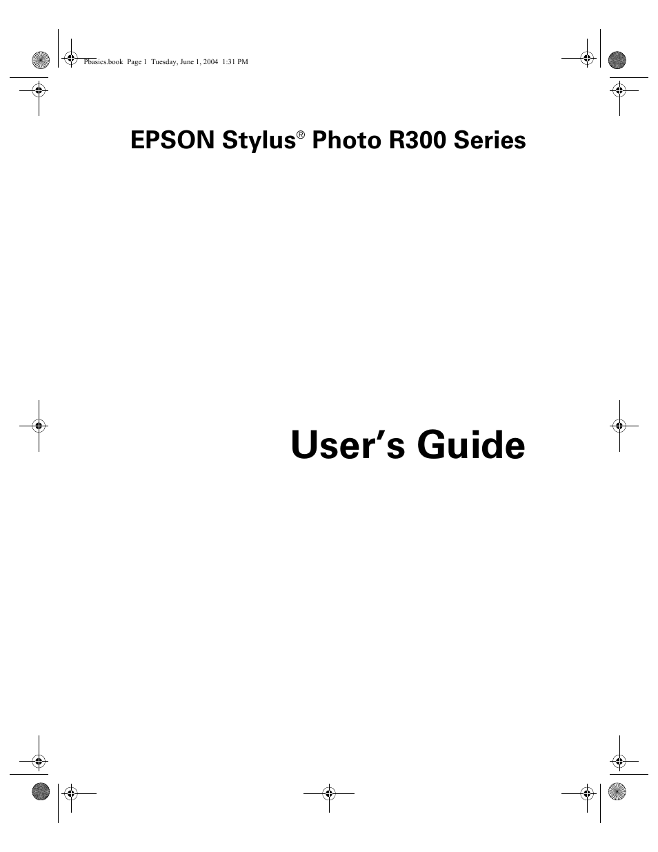 Epson Stylus Photo R300 Series User Manual | 124 pages