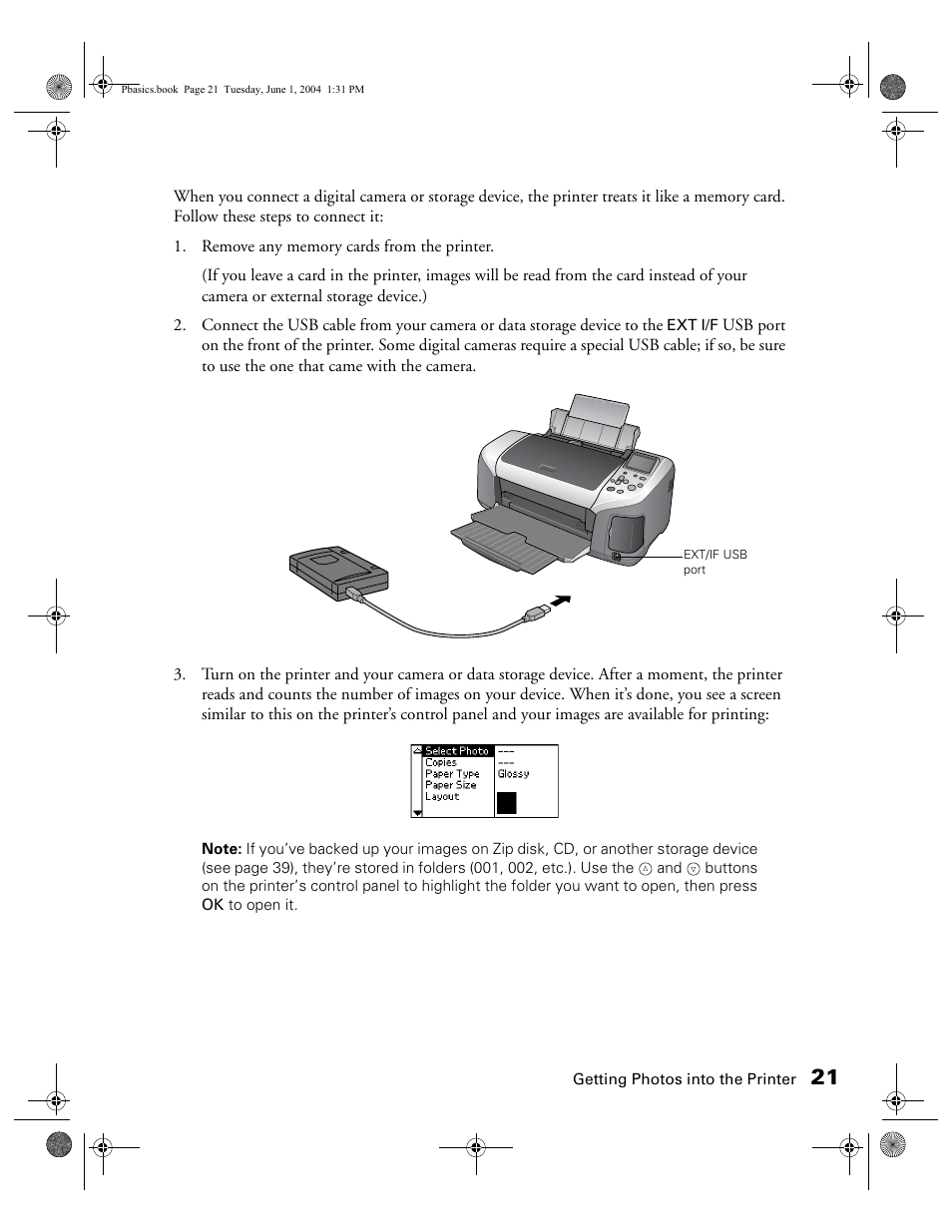 Epson Stylus Photo R300 Series User Manual | Page 21 / 124