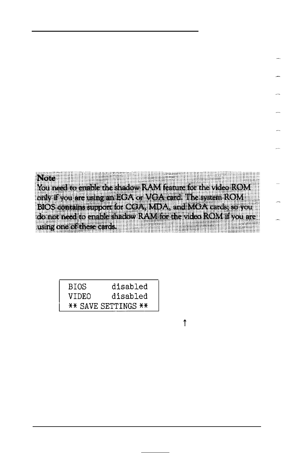 Setting the shadow ram function | Epson 20 User Manual | Page 38 / 218