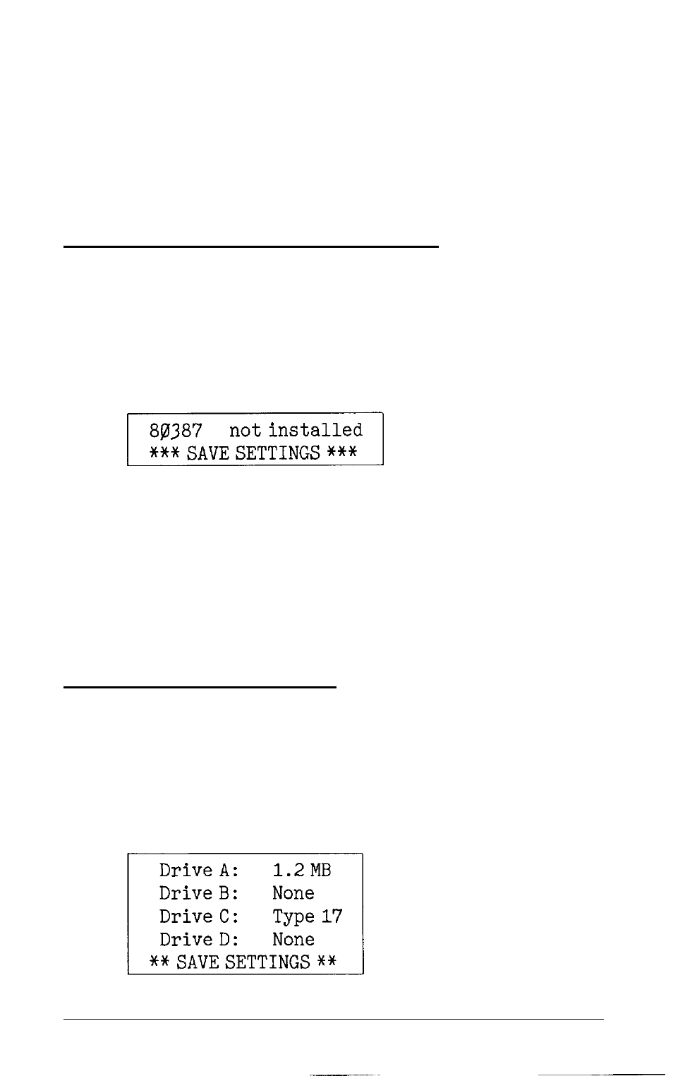 Setting the coprocessor function, Setting the mass storage | Epson 20 User Manual | Page 39 / 218
