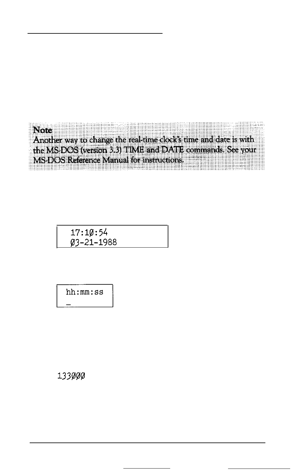 Setting the real-time clock | Epson 20 User Manual | Page 41 / 218