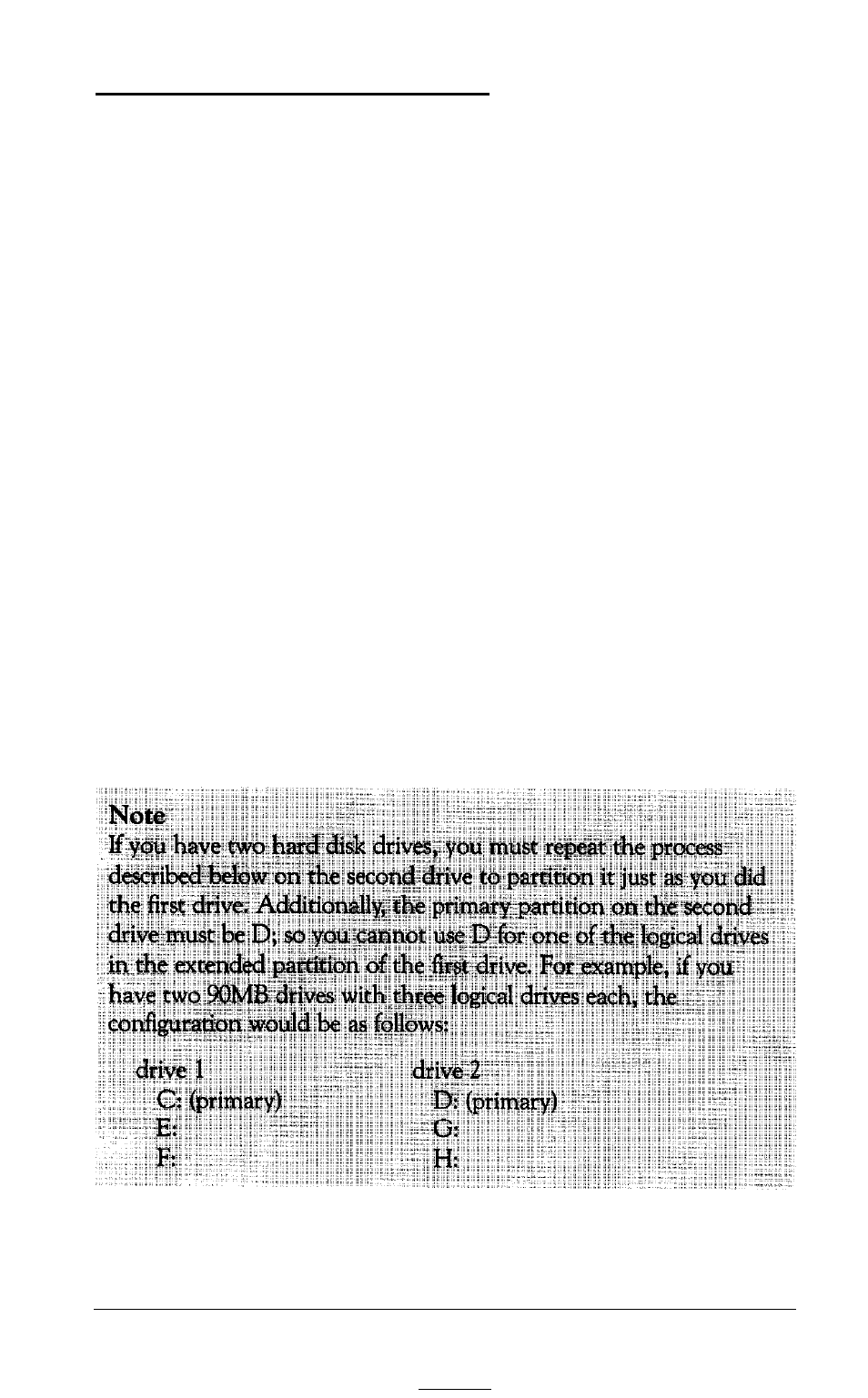 Partitioning the hard disk | Epson 20 User Manual | Page 48 / 218