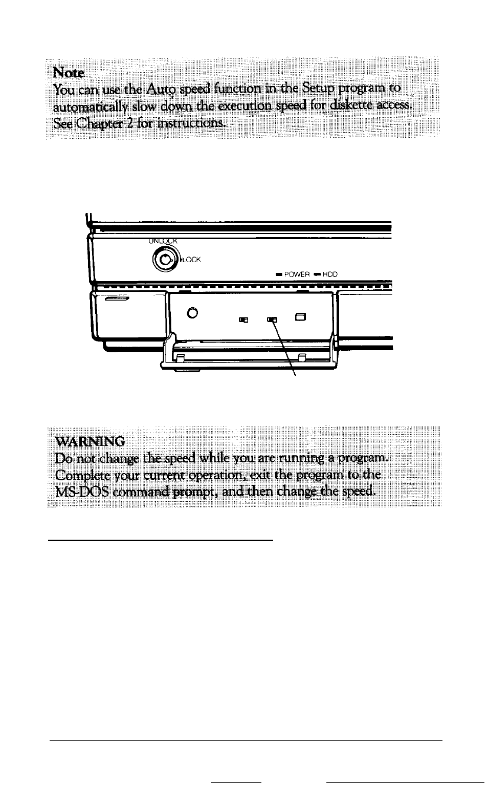 Selecting the monitor type, Cpu speed | Epson 20 User Manual | Page 60 / 218