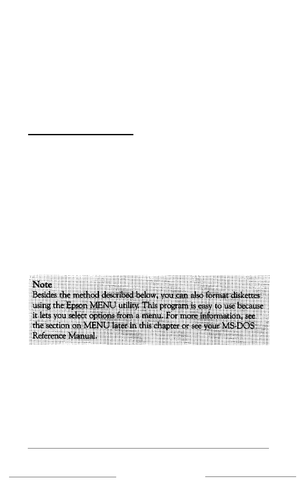 Formatting diskettes | Epson 20 User Manual | Page 95 / 218