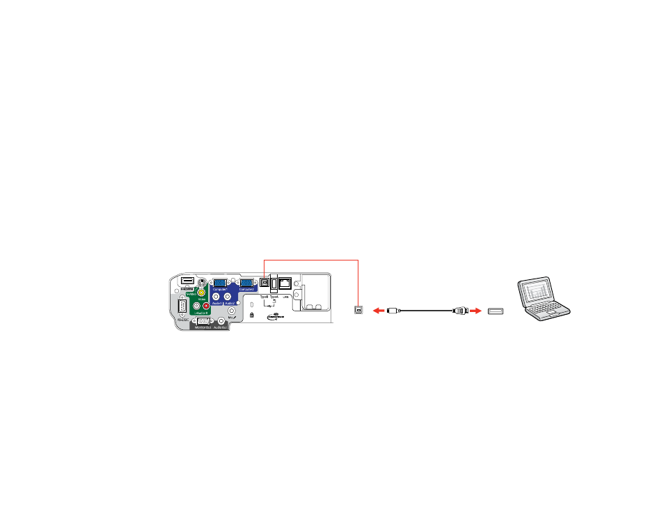 Connecting to a computer for usb video and audio | Epson BrightLink 435Wi User Manual | Page 29 / 238