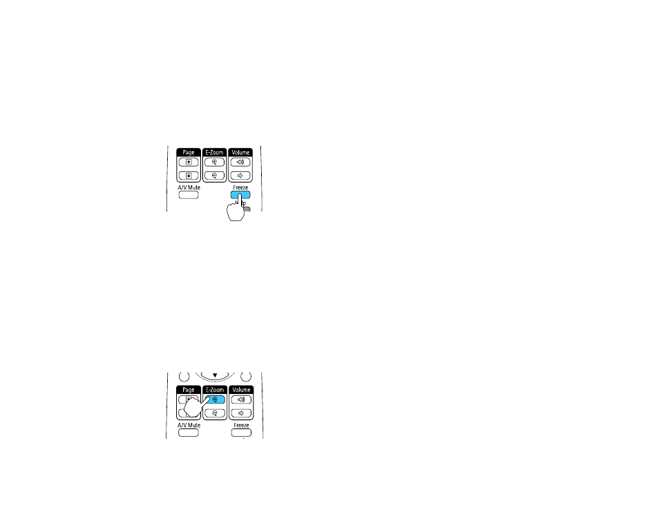 Stopping video action temporarily, Zooming into and out of images | Epson BrightLink 435Wi User Manual | Page 94 / 238