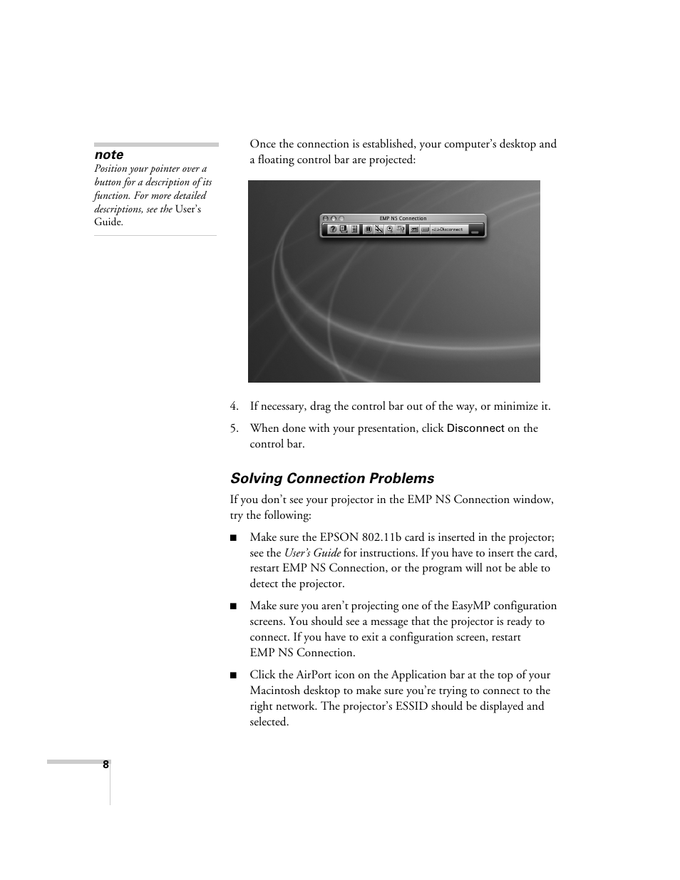 Solving connection problems | Epson PowerLite 850p User Manual | Page 8 / 12