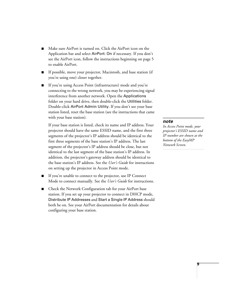 Epson PowerLite 850p User Manual | Page 9 / 12