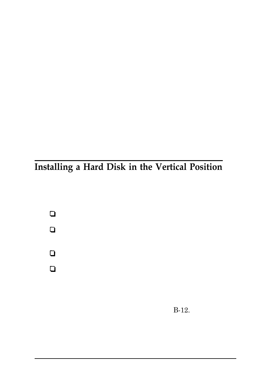 Inserting a hard disk in the vertical position, Installing a hard disk in the vertical position | Epson Equity 286 PLUS User Manual | Page 146 / 263