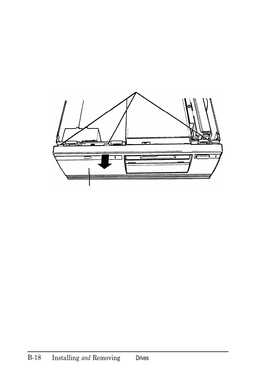 Connecting the hard disk drive cables, B-18 | Epson Equity 286 PLUS User Manual | Page 157 / 263