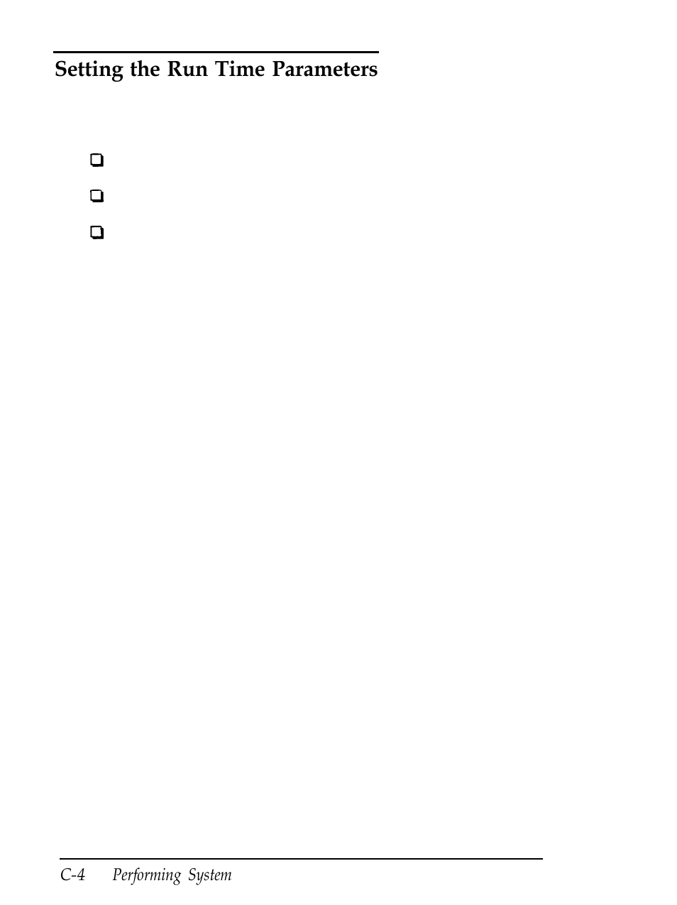 Setting the run time parameters, C - 4, Mode: (t)imebound / (c)ontinuous / (p)assbound ? p | Epson Equity 286 PLUS User Manual | Page 198 / 263