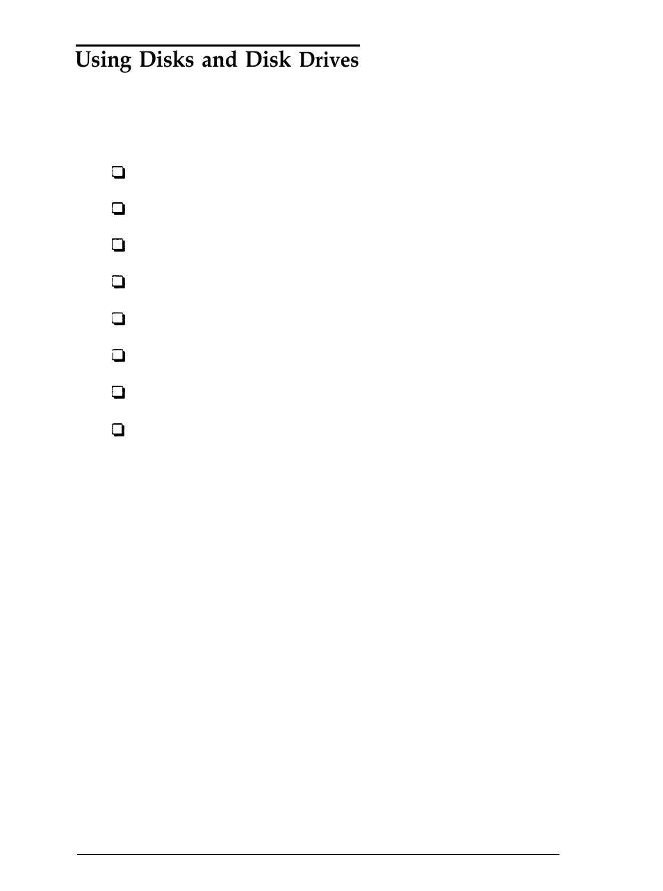 Using disks and disk drives, How disks store data, Using disks and disk | Drives | Epson Equity 286 PLUS User Manual | Page 58 / 263