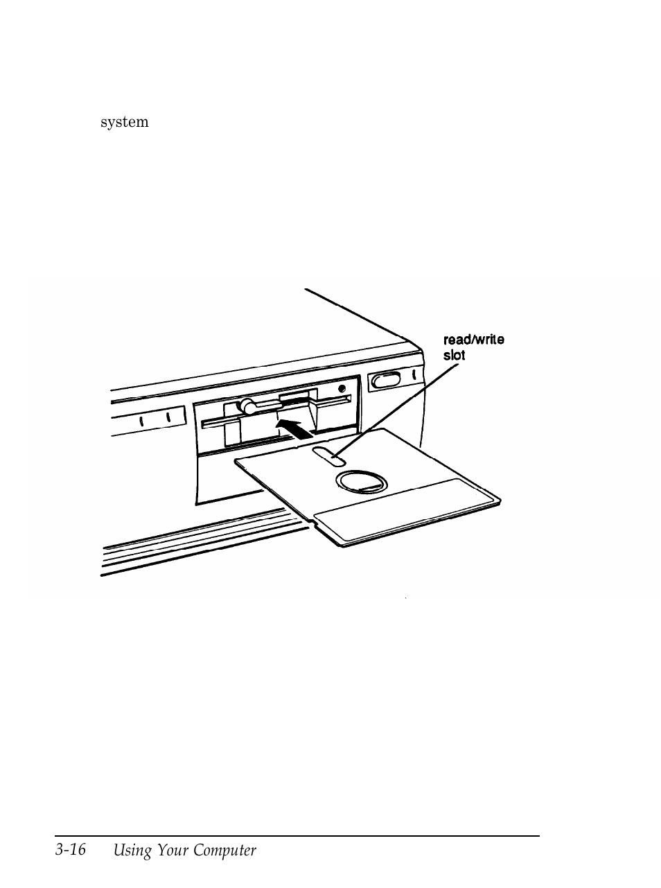 Inserting and removing diskettes | Epson Equity 286 PLUS User Manual | Page 67 / 263