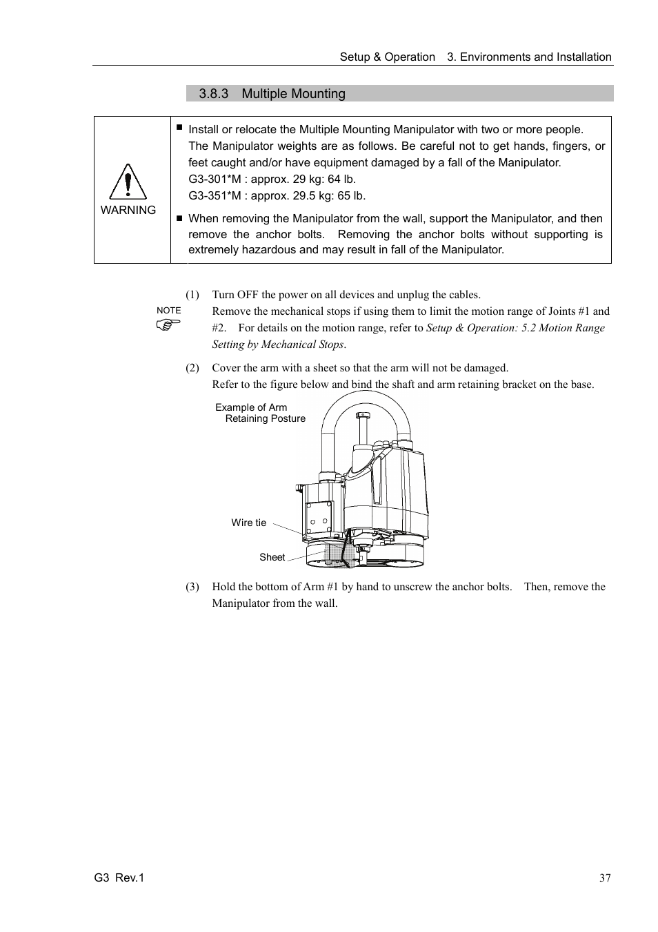 3 multiple mounting | Epson G3 Series User Manual | Page 47 / 92