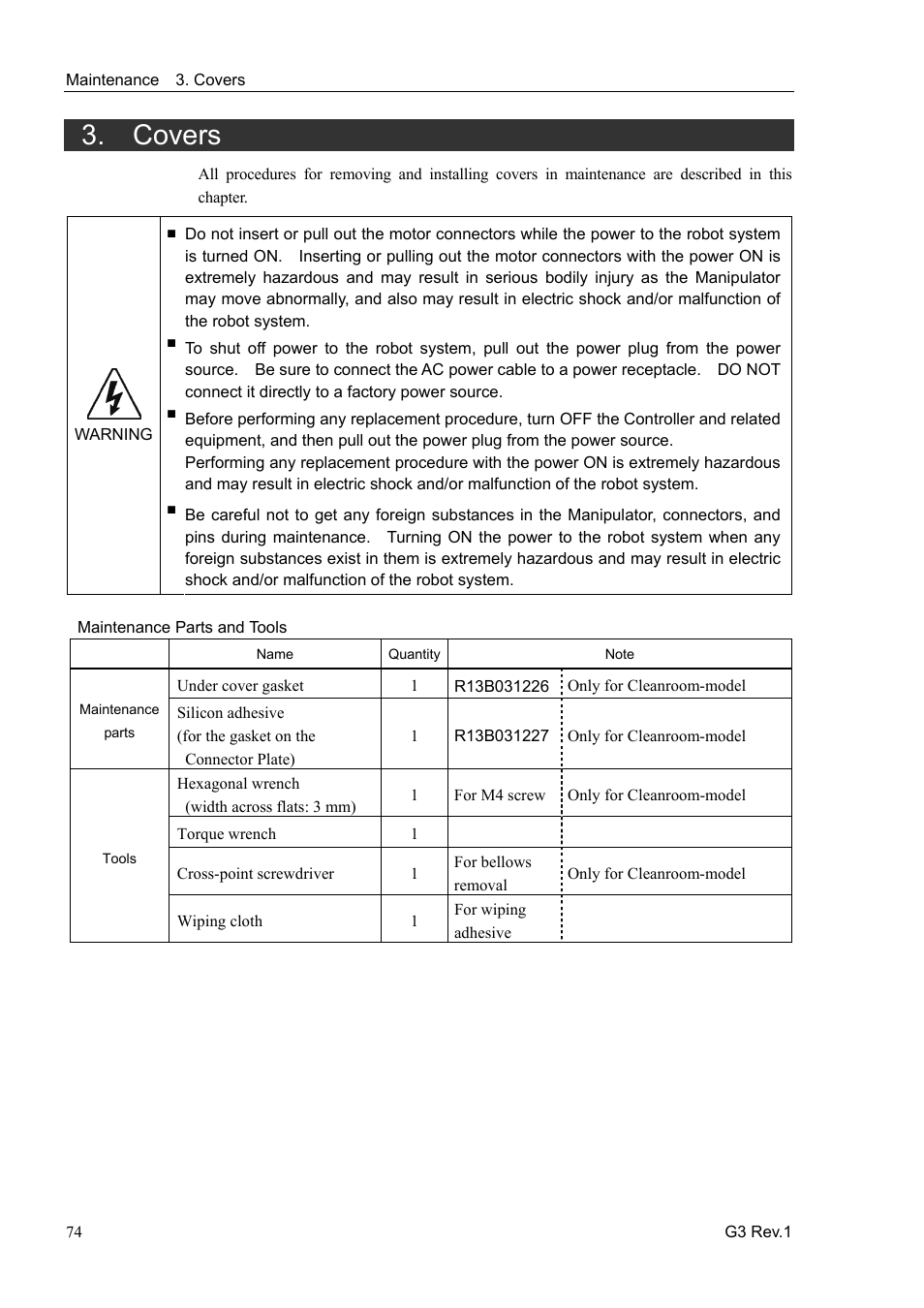 Covers | Epson G3 Series User Manual | Page 84 / 92