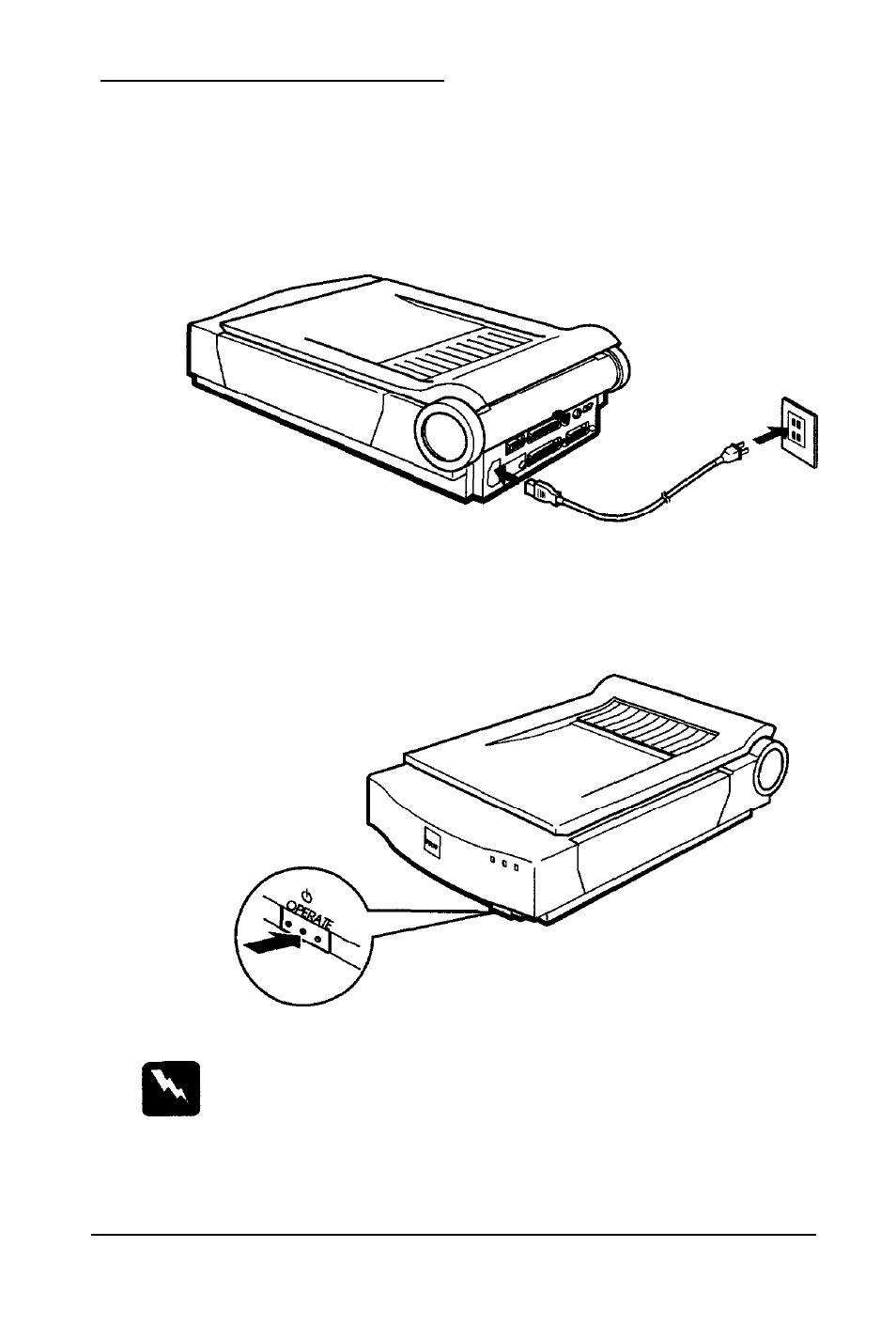 Plugging in the scanner | Epson ES-1200C User Manual | Page 17 / 96