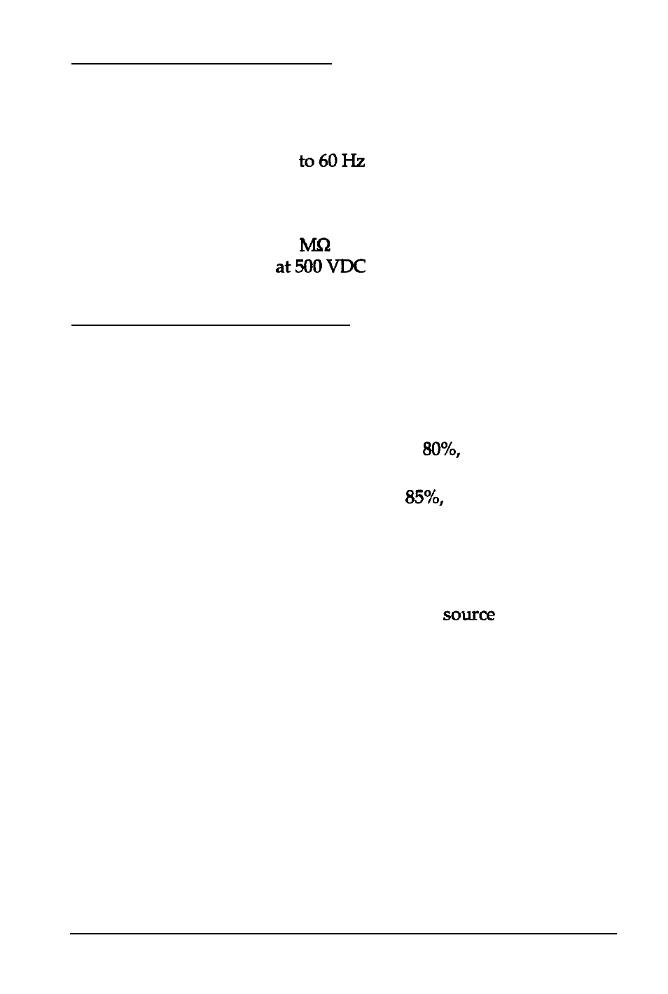 Eletrical specifications, Environmental conditions | Epson ES-1200C User Manual | Page 59 / 96