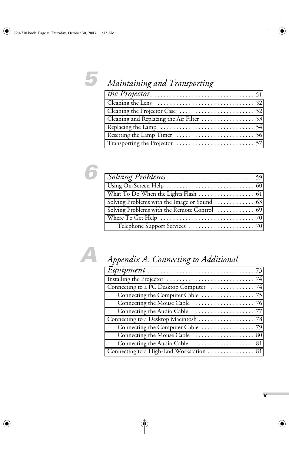 Epson 730c User Manual | Page 5 / 106