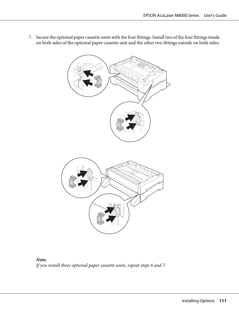 Epson ACULASER M8000 series User Manual | Page 111 / 248