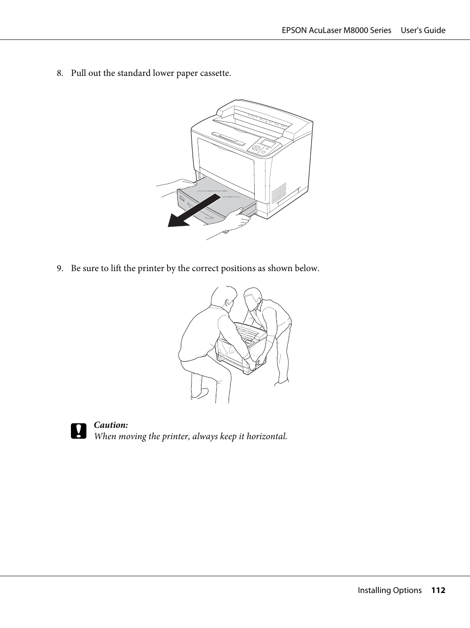 Epson ACULASER M8000 series User Manual | Page 112 / 248