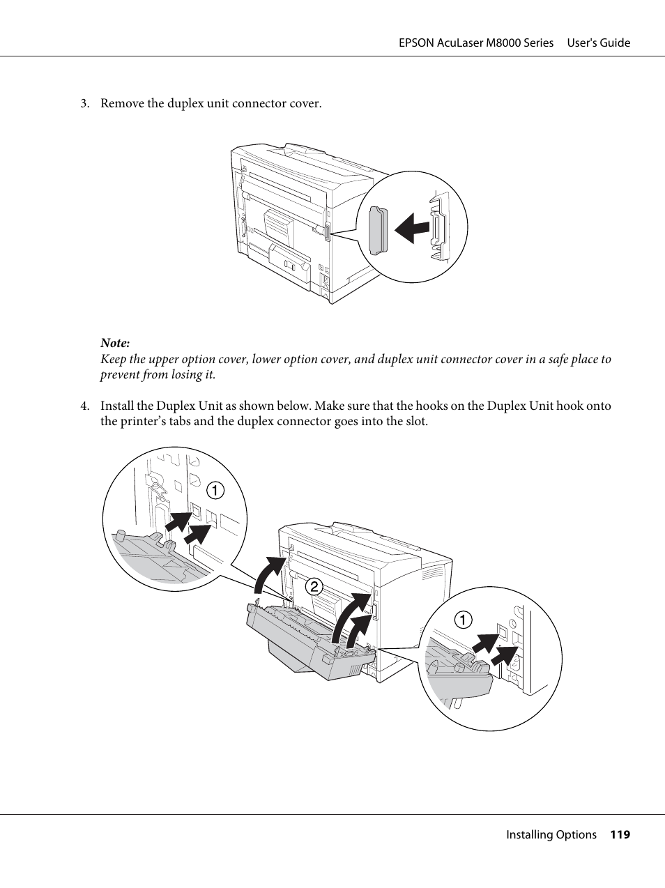 Epson ACULASER M8000 series User Manual | Page 119 / 248