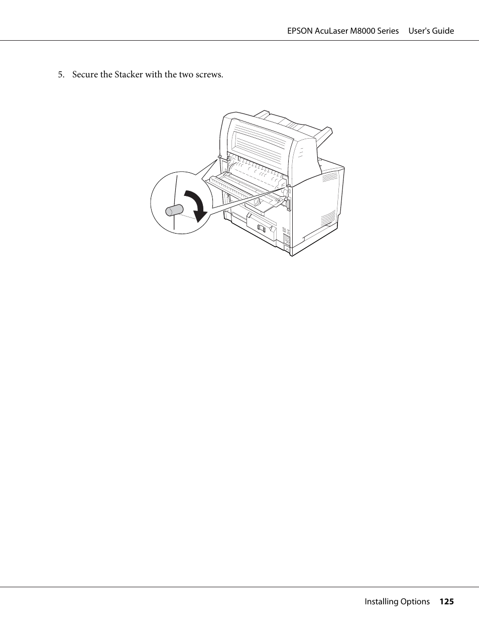 Epson ACULASER M8000 series User Manual | Page 125 / 248