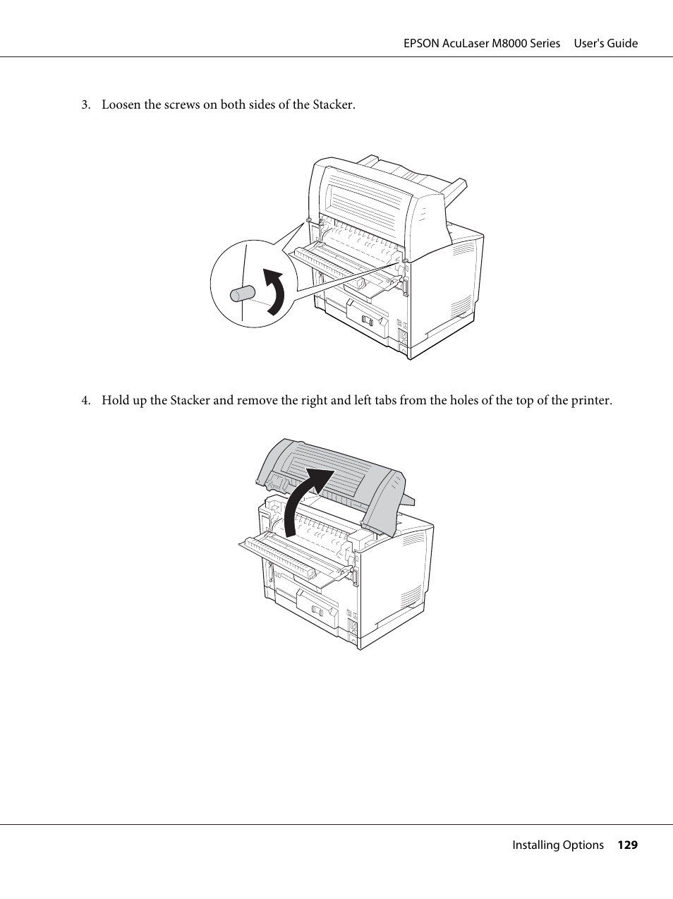 Epson ACULASER M8000 series User Manual | Page 129 / 248