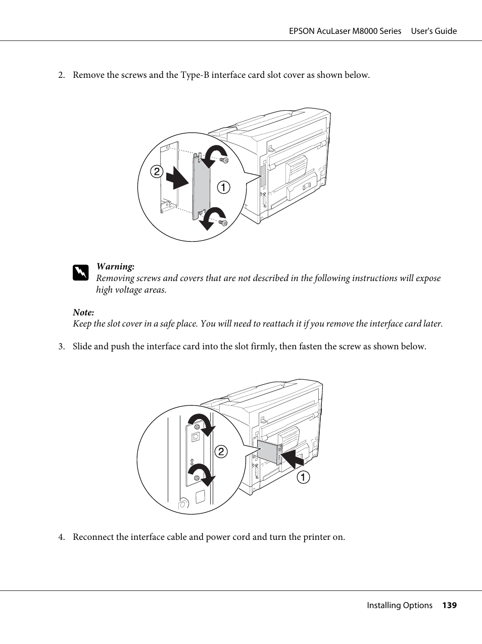 Epson ACULASER M8000 series User Manual | Page 139 / 248