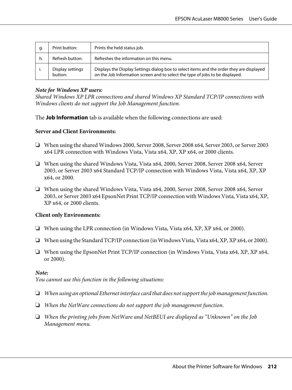 Epson ACULASER M8000 series User Manual | Page 212 / 248