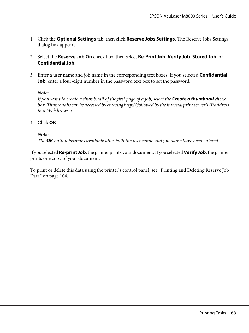 Epson ACULASER M8000 series User Manual | Page 63 / 248