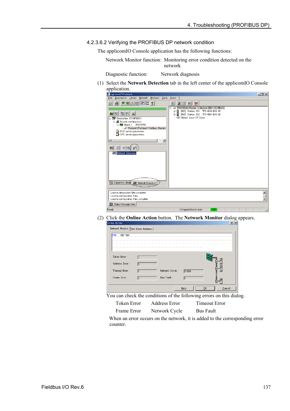 2 verifying the profibus dp network condition | Epson EM07ZS1647F User Manual | Page 149 / 168