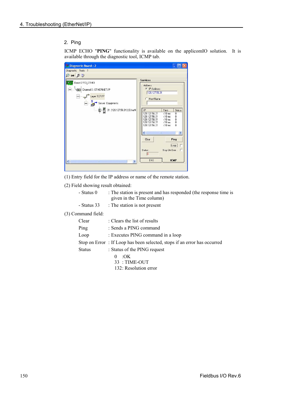 Ping | Epson EM07ZS1647F User Manual | Page 162 / 168
