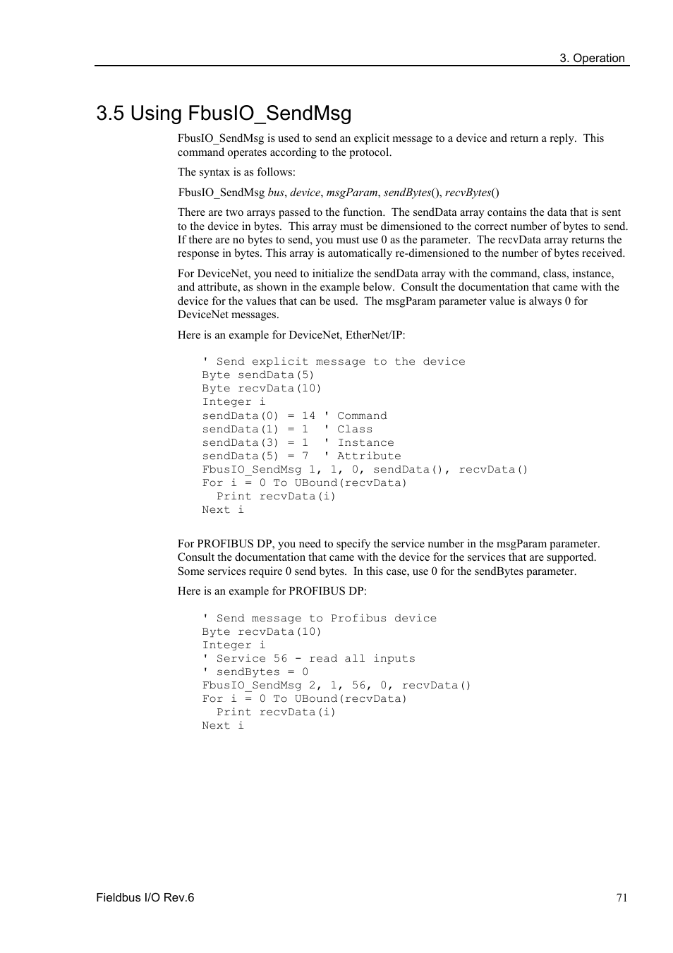 5 using fbusio_sendmsg | Epson EM07ZS1647F User Manual | Page 83 / 168