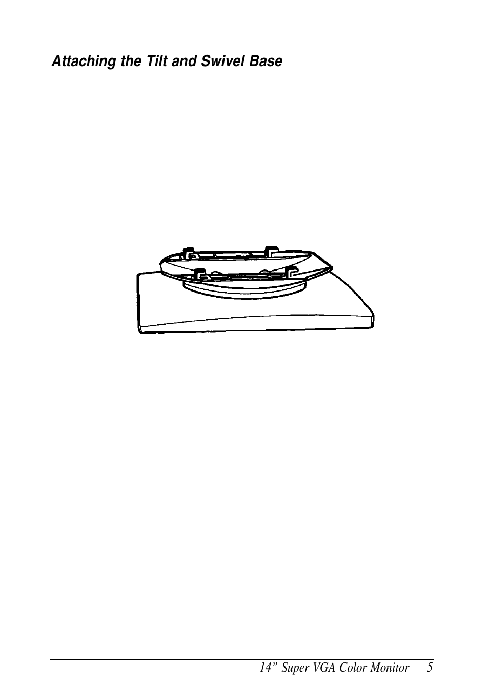 Attaching the tilt and swivel base | Epson A881381 User Manual | Page 13 / 26