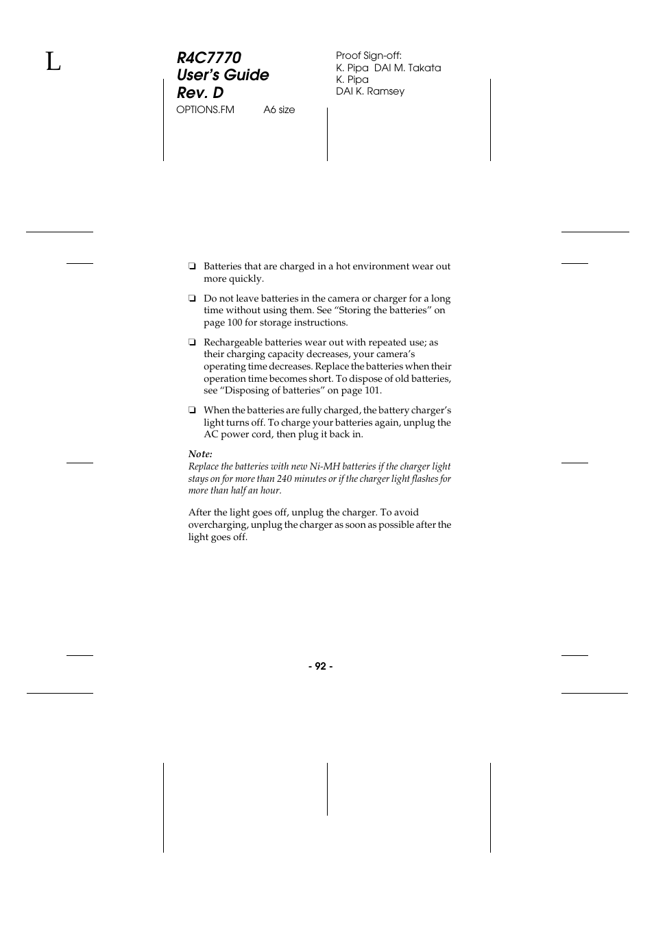 Epson 2100Z User Manual | Page 104 / 156