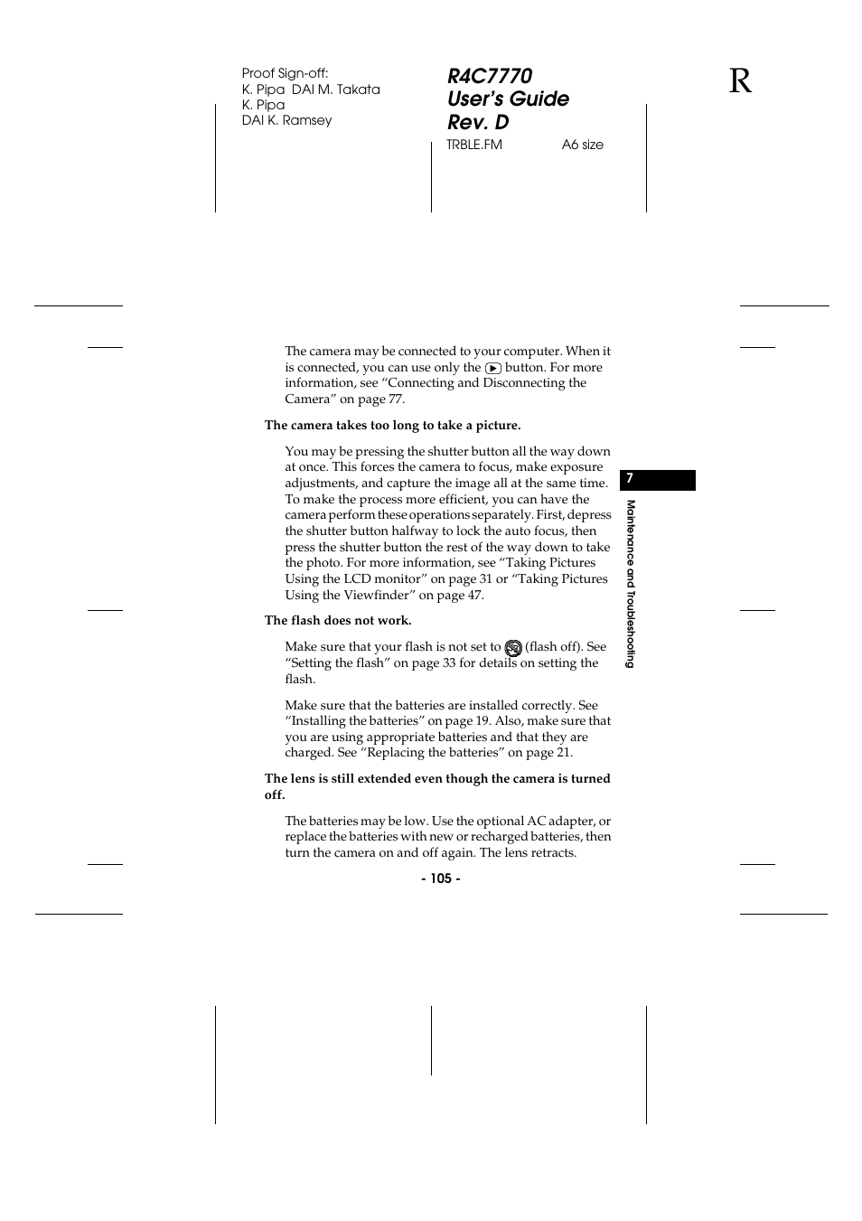 Epson 2100Z User Manual | Page 117 / 156