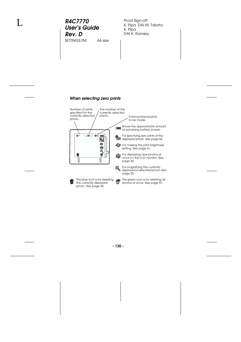 When selecting zero prints | Epson 2100Z User Manual | Page 142 / 156