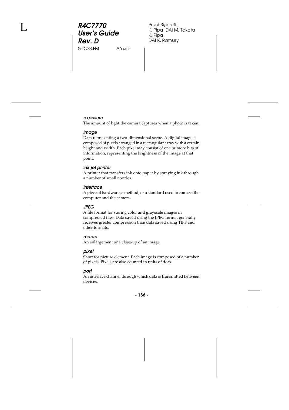 Epson 2100Z User Manual | Page 148 / 156