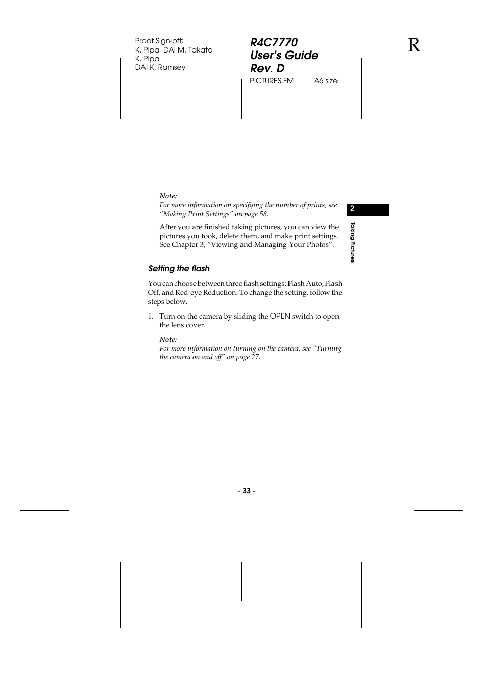 Setting the flash | Epson 2100Z User Manual | Page 45 / 156