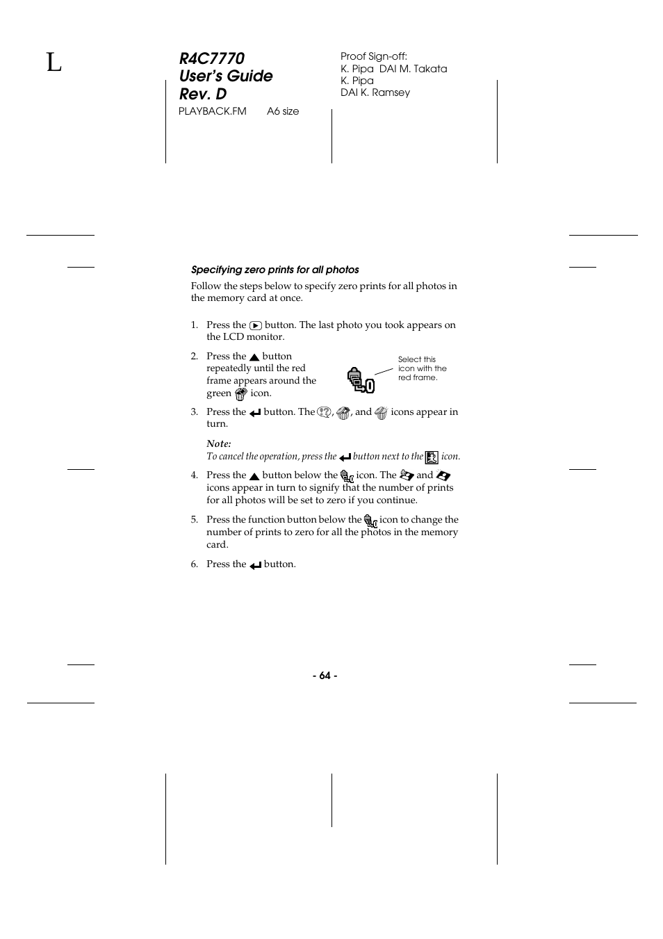 Specifying zero prints for all photos | Epson 2100Z User Manual | Page 76 / 156