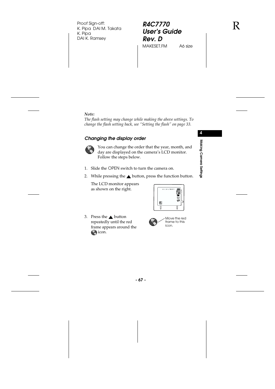 Changing the display order | Epson 2100Z User Manual | Page 79 / 156