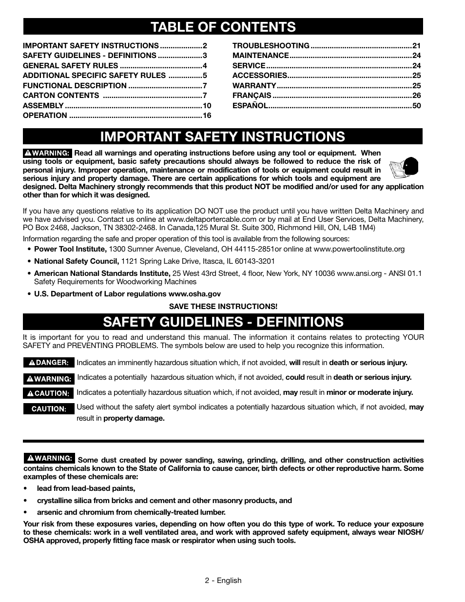 Epson DELTA 28-276 User Manual | Page 2 / 76