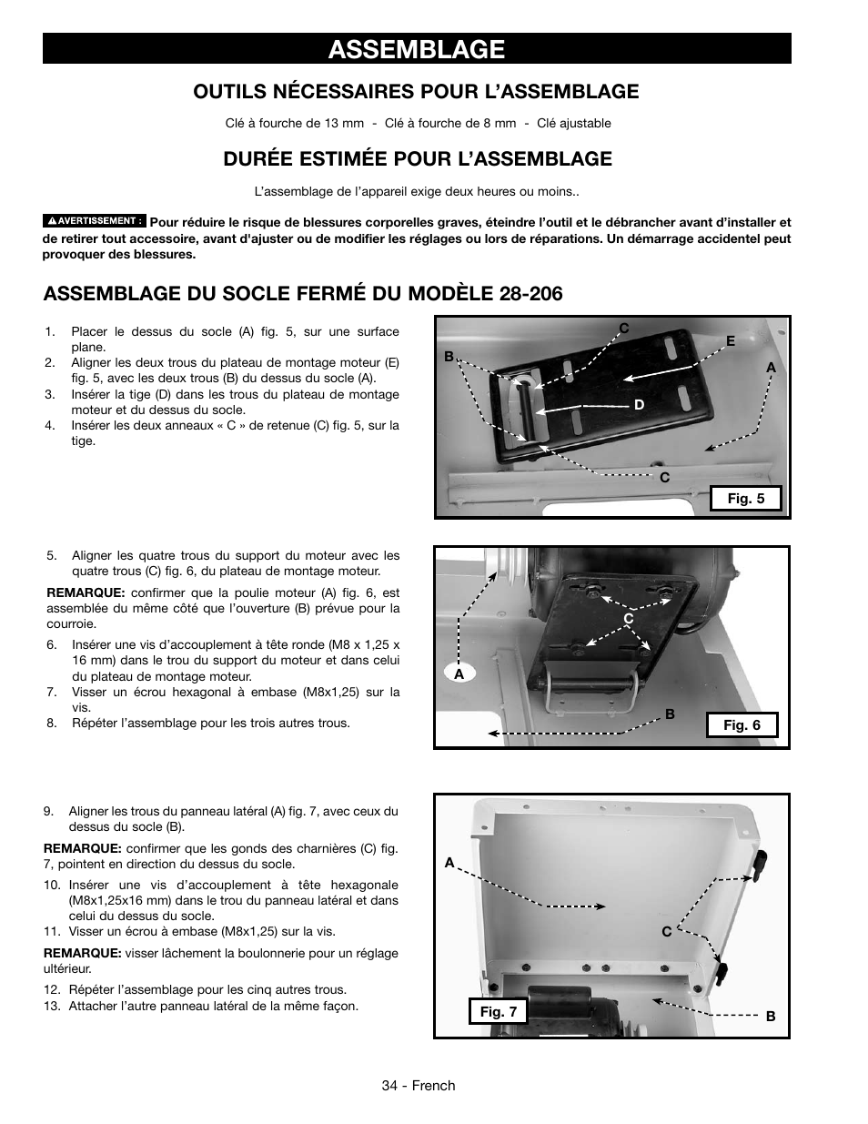 Assemblage | Epson DELTA 28-276 User Manual | Page 34 / 76