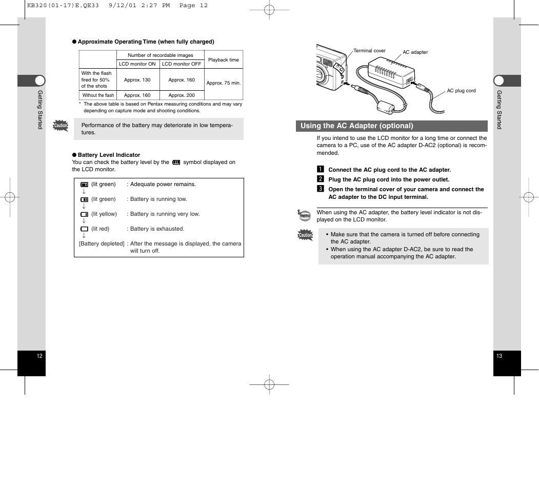 Epson Optio 430 User Manual | Page 8 / 51